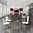 Tavolo riunione in legno melaminico gambe alluminio carter elettrificabile dim. cm. 320x164x73h